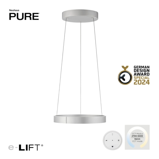 PURE E-CLIPSE LAMPA WISZĄCA z pilotem 2560-95 Paul Neuhaus - zdjęcie produktu