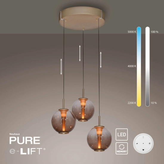 Lampa wisząca PURE E-INFINITY 2222-97 Paul Neuhaus - zdjęcie produktu
