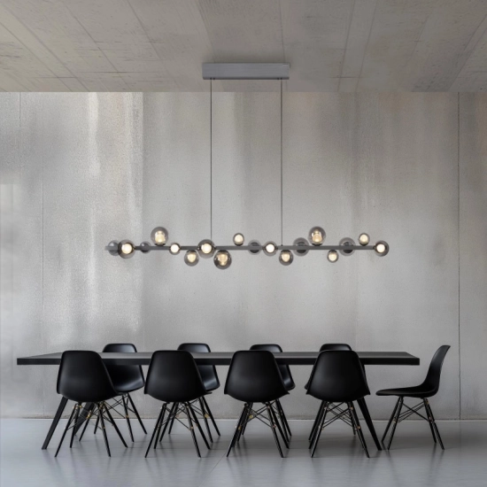 LAMPA WISZĄCA E-POPUP z pilotem SZARY 2558-15 Paul Neuhaus by Zuma