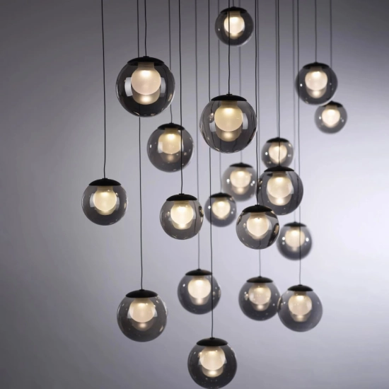 LAMPA WISZĄCA E-POPUP z pilotem SZARY 2589-15 Paul Neuhaus by Zuma