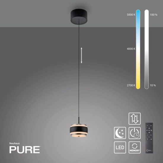 Lampa wisząca PURE FALLING RINGS 2503-18 Paul Neuhaus by Zuma - zdjęcie produktu