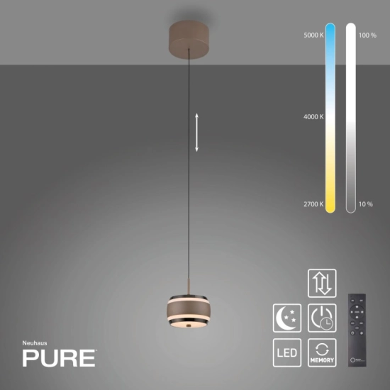 Lampa wisząca PURE FALLING RINGS 2503-97 Paul Neuhaus by Zuma - zdjęcie produktu