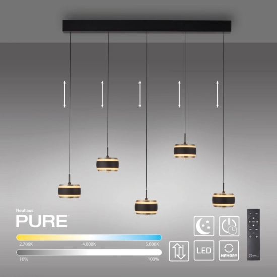 Lampa wisząca PURE FALLING RINGS 2504-18 Paul Neuhaus by Zuma - zdjęcie produktu