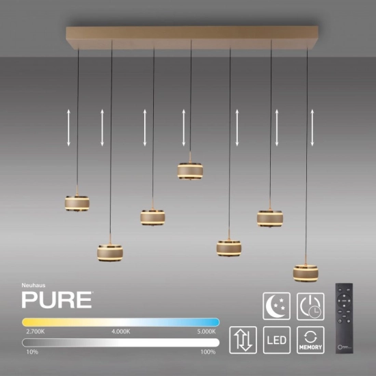 Lampa wisząca PURE FALLING RINGS 2505-97 Paul Neuhaus by Zuma - zdjęcie produktu