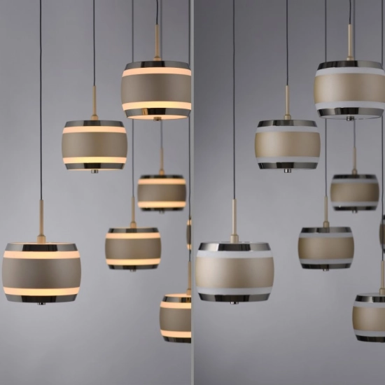 Lampa wisząca PURE FALLING RINGS 2505-97 Paul Neuhaus by Zuma
