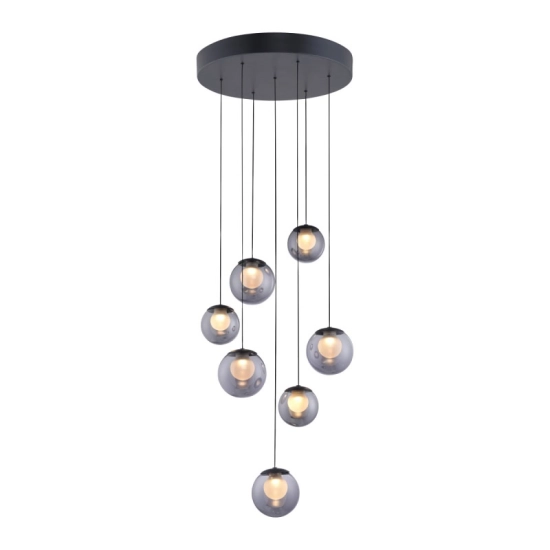 LAMPA WISZĄCA POPUP z pilotem SZARY 2587-15 Paul Neuhaus by Zuma