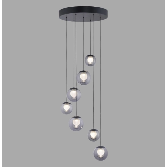LAMPA WISZĄCA POPUP z pilotem SZARY 2587-15 Paul Neuhaus by Zuma