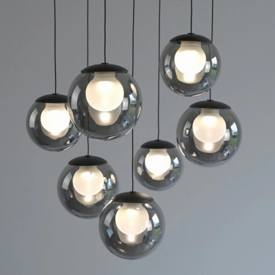 LAMPA WISZĄCA POPUP z pilotem SZARY 2587-15 Paul Neuhaus by Zuma