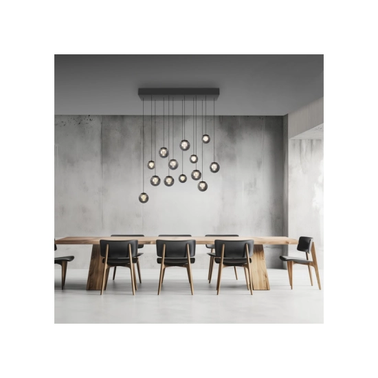 LAMPA WISZĄCA POPUP z pilotem SZARY 2590-15 Paul Neuhaus by Zuma
