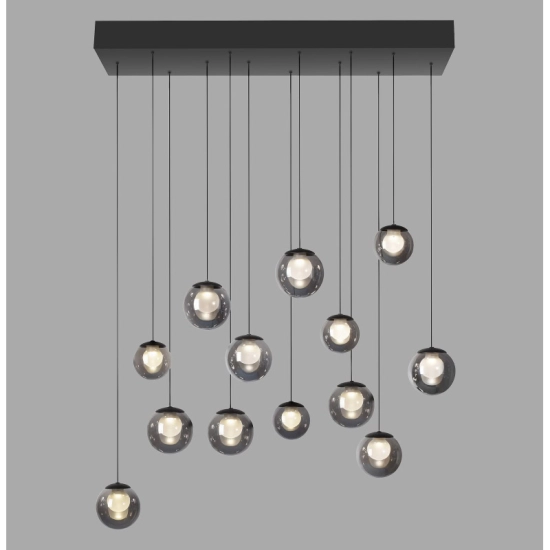 LAMPA WISZĄCA POPUP z pilotem SZARY 2590-15 Paul Neuhaus by Zuma