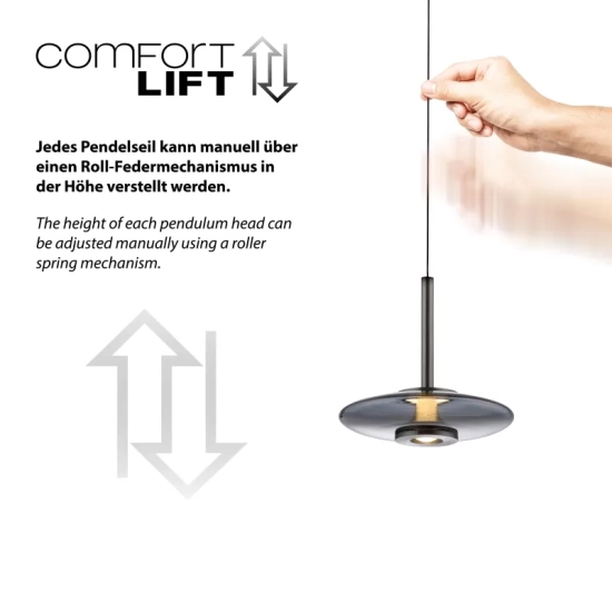 Lampa wisząca PURE VITRUM 2083-15 Paul Neuhaus by Zuma Line