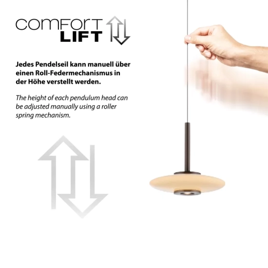 Lampa wisząca PURE VITRUM 2083-34 Paul Neuhaus by Zuma Line
