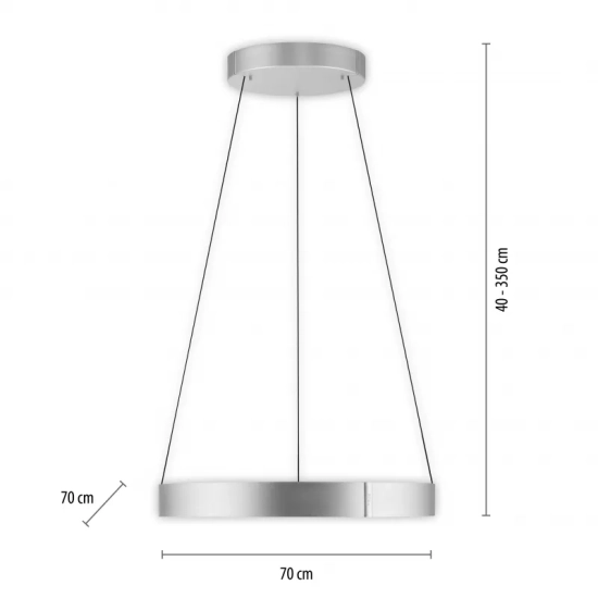 PURE E-CLIPSE LAMPA WISZĄCA z pilotem 2561-95 Paul Neuhaus by Zuma Line