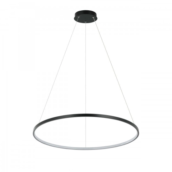 lafabryka.pl Ring wisząca mała czarna 3000K LP-909/1P S BK Light Prestige