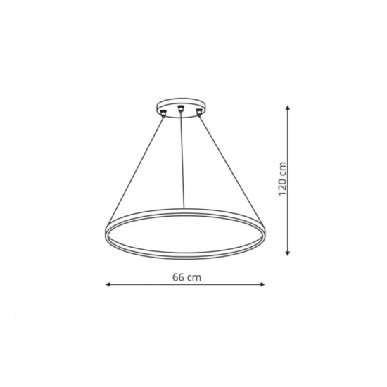 kinkiecik.pl Ring wisząca średnia czarna 3000K LP-909/1P M BK Light Prestige