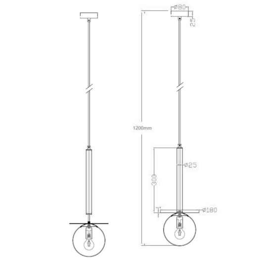 Roma 1 wisząca złota LP-1345/1P GD LIGHT PRESTIGE
