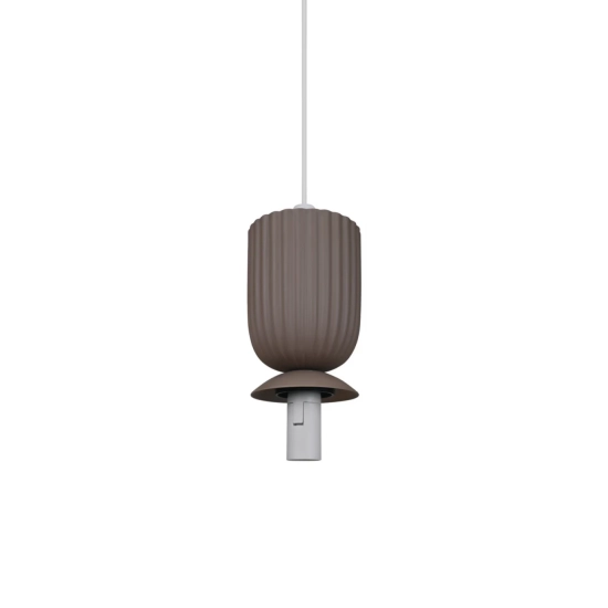 Lampa wisząca Sadie jasnobrązowa, mleczny klosz 2512603018 Nordlux
