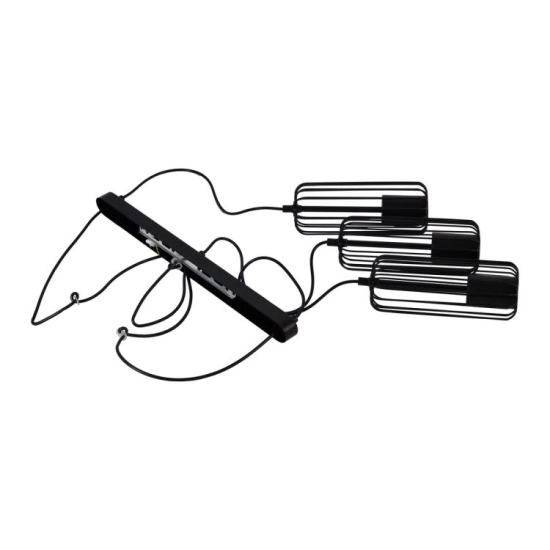 Lampa wisząca Sintra 3xGU10 czarna LP-975/3L BK LIGHT PRESTIGE