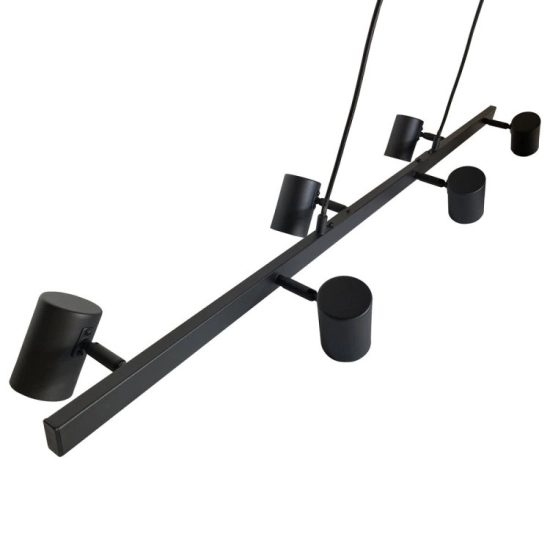 Lampa wisząca Snow 6xGU10 czarna LP-731/6L BK LIGHT PRESTIGE