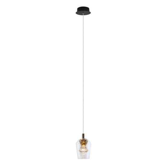 Lampa Wisząca Tasa 1xLED czarna PL0143-1 yaskr