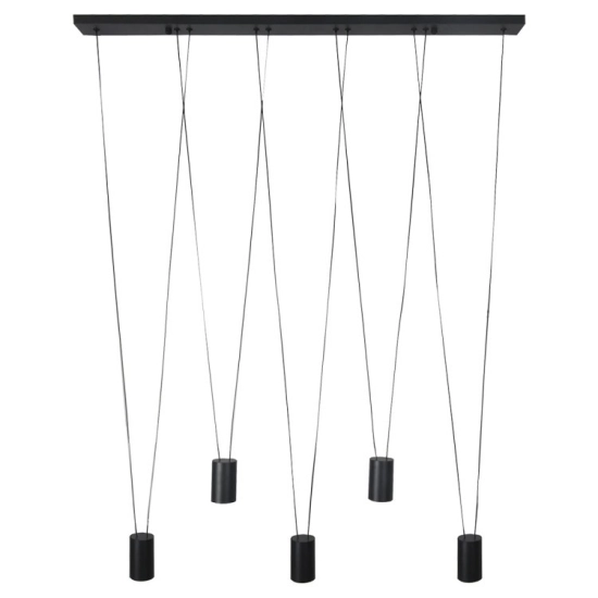 Lampa wisząca Toledo 5xGU10 czarna LP-432/5P BK LIGHT PRESTIGE