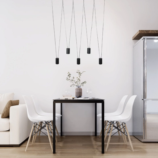 Lampa wisząca Toledo 5xGU10 czarna LP-432/5P BK LIGHT PRESTIGE