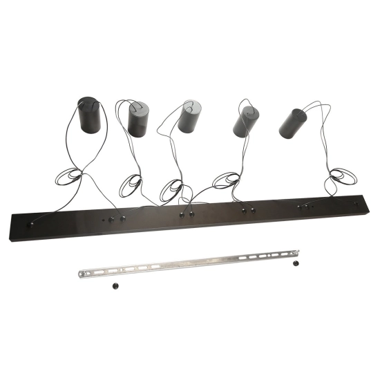 Lampa wisząca Toledo 5xGU10 czarna LP-432/5P BK LIGHT PRESTIGE