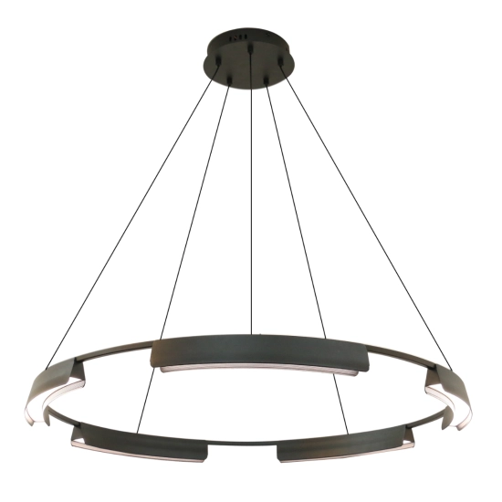 Lampa wisząca Tura 80 cm czarna LED CCT LP-9786/1P 80cm BK Light Prestige