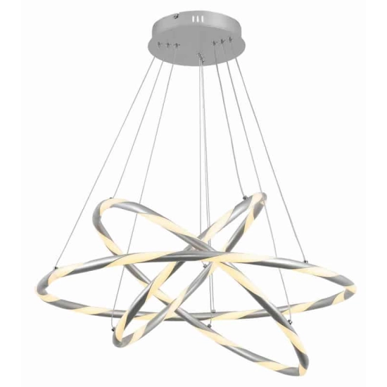 kinkiecikpl lampa wisząca TWISTER LED aluminium 331003-07 REALITY