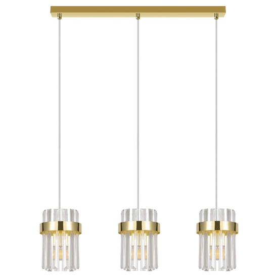 Lampa wisząca Vetro złota 3xE14 LP-2910/3L GD Light Prestige