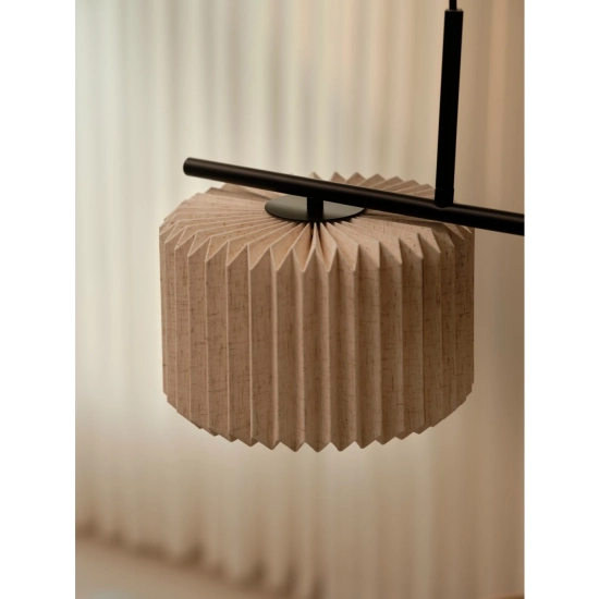 Lampa wisząca Vivienne – podwójna lampa z plisowanymi abażurami 2612243003 Nordlux