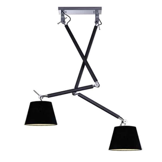Lampa wisząca ZYTA 2 S PENDANT black AZ1846+AZ2597 śr.20cm AZZARDO