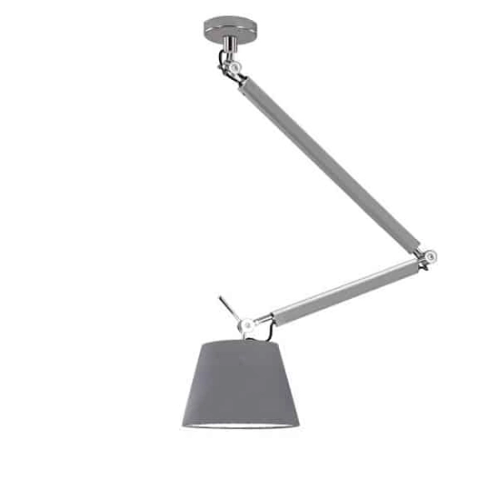 Lampa wisząca ZYTA S PENDANT ALU grey AZ2298+AZ2604 śr.36cm AZZARDO
