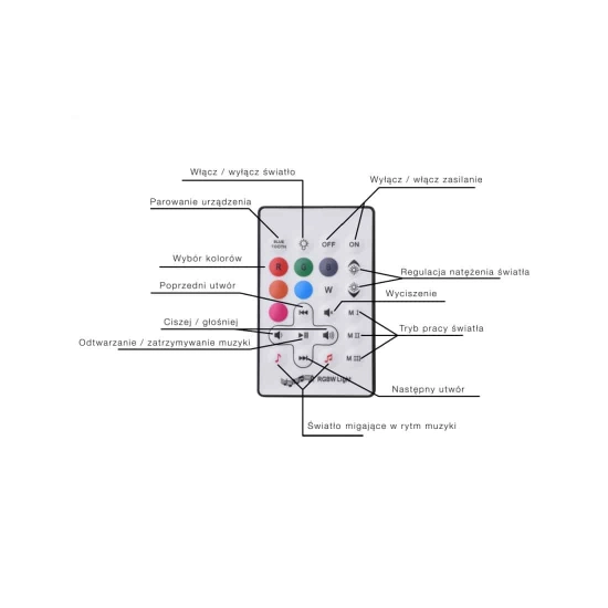 Lampa zewnętrzna z głośnikiem BOOMBOX MEDIUM + remote control AZ4664 AZZARDO