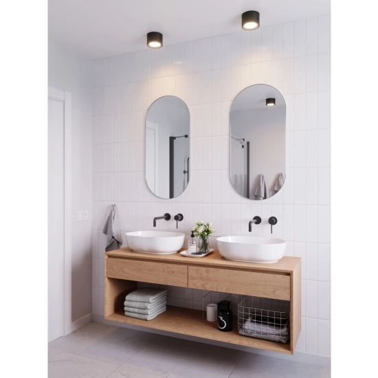 Landon 8 LED Nordlux - lampa sufitowa LED- czarna, IP44 2110660103 - zdjęcie produktu