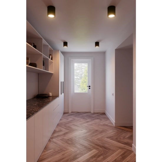 kinkiecik.pl Landon Long Smart LED Nordlux - czarny spot sufitowy, IP44 2110850103