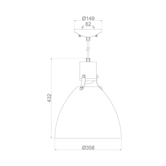 Lampa wisząca Brynne – Wbudowany moduł LED – Biała FE-BRYNNE-P-FWH Elstead Lighting