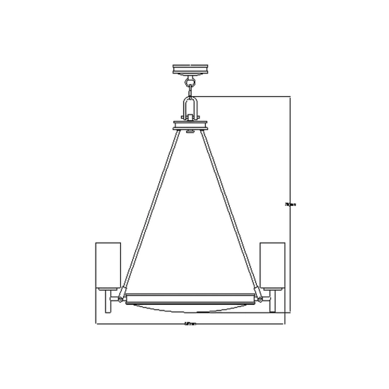 Żyrandol Collier – 5 źródeł światła HK-COLLIER5 Elstead Lighting