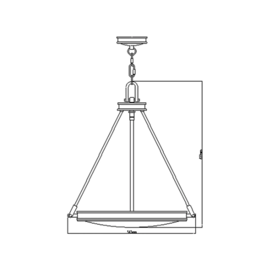 Lampa wisząca Collier – 4 źródła światła HK-COLLIER-P Elstead Lighting