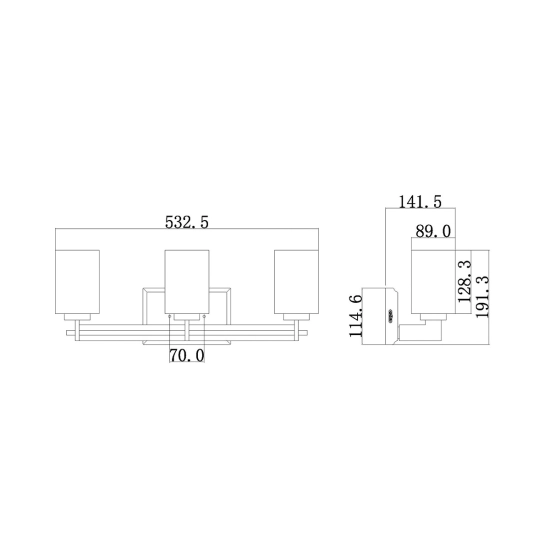 Kinkiet Taylor – 3 źródła światła QZ-TAYLOR3-BATH Elstead Lighting