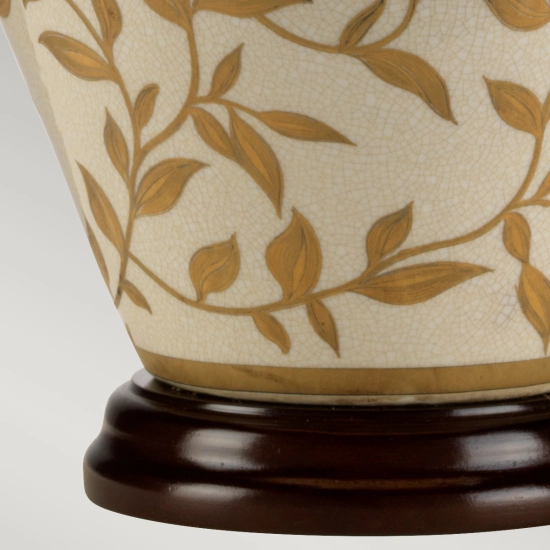 Lampa stołowa Leaves Brown Gold – 1 źródło światła LEAVES-BR-GL-TL Elstead Lighting