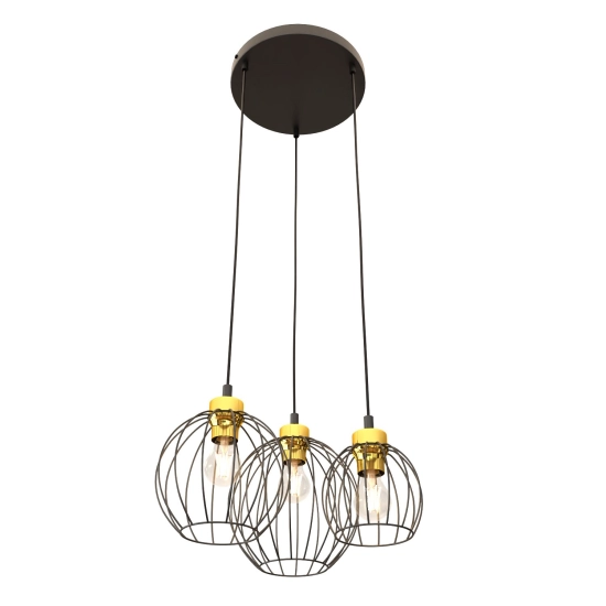 Lampa wisząca NANDO 3PREM BL GOLD 1368/3PREM EMIBIG Lighting - zdjęcie produktu