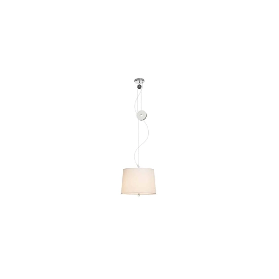 LEVITA wisząca regulowana biała chrom 230V E27 42W R12477 Rendl light studio - zdjęcie produktu