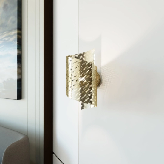 Kinkiet SPIRAL GOLD 1359/1 EMIBIG Lighting