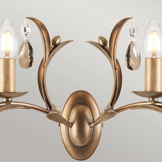 Kinkiet Lily – 2 źródła światła LL2-ANT-BRZ Elstead Lighting