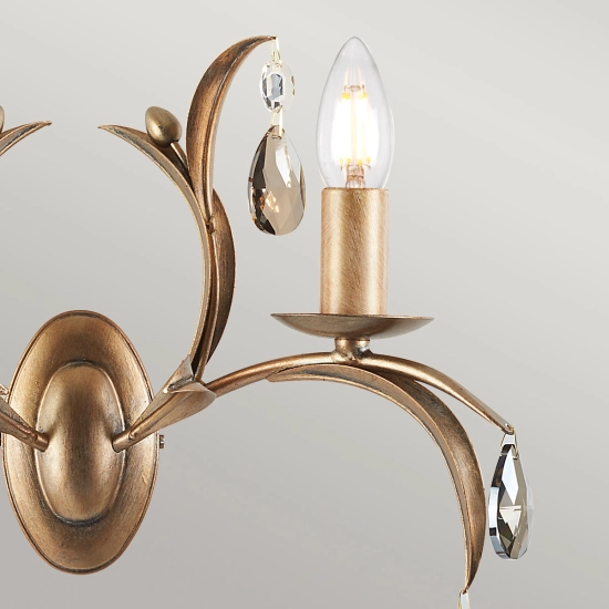 Kinkiet Lily – 2 źródła światła LL2-ANT-BRZ Elstead Lighting