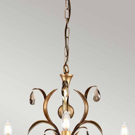 Żyrandol Lily – 3 źródła światła LL3-ANT-BRZ Elstead Lighting