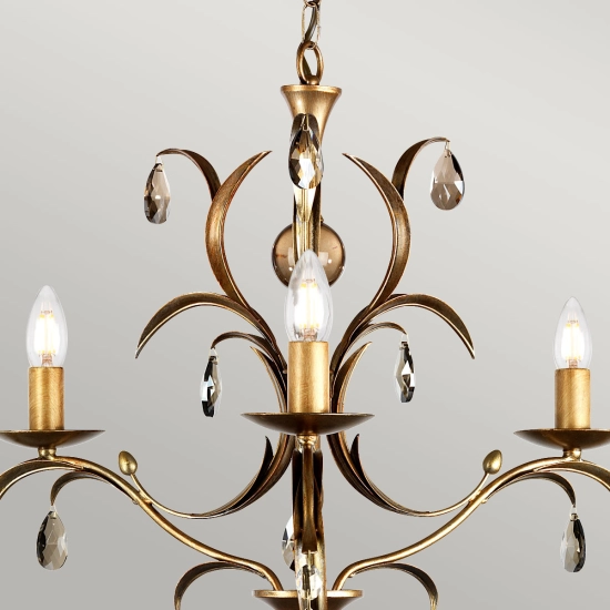 Żyrandol Lily – 3 źródła światła LL3-ANT-BRZ Elstead Lighting