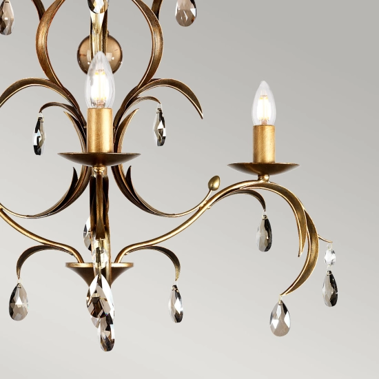 Żyrandol Lily – 3 źródła światła LL3-ANT-BRZ Elstead Lighting