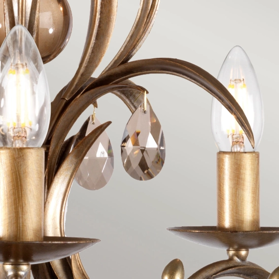 Żyrandol Lily – 5 źródeł światła LL5-ANT-BRZ Elstead Lighting